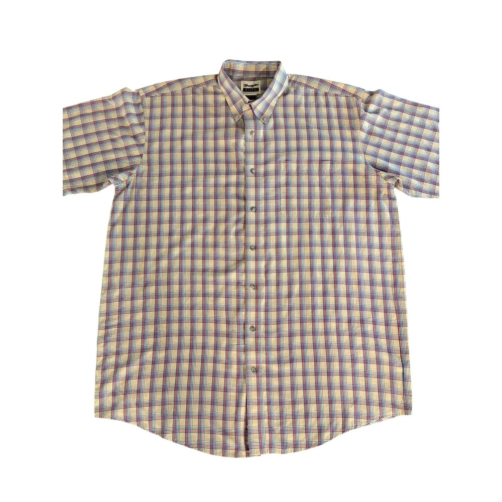 Wrangler Riata Mens Short Sleeve Button Down Shirt Casual Western Sportswear